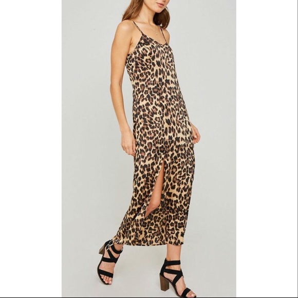 Hayden Dresses & Skirts - Hayden Silky Leopard Print Maxi Dress NWT